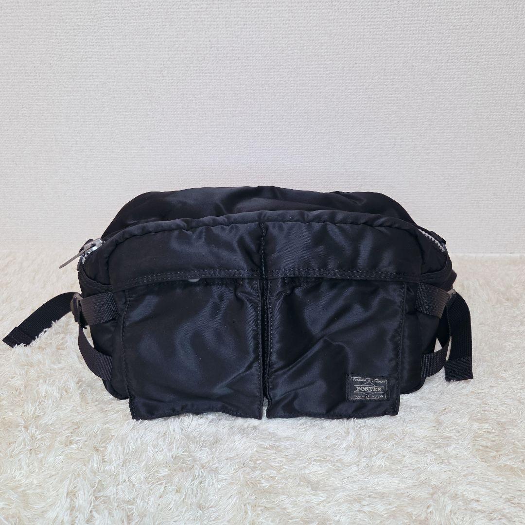 美品✨PORTER ポーター タンカー ウエストバッグ ブラック ボディバッグ