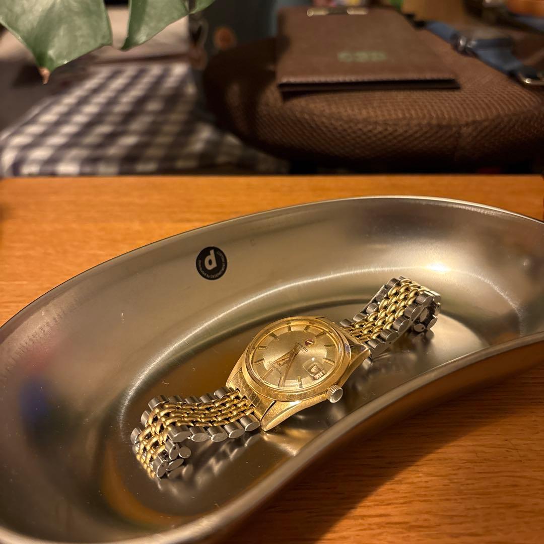 RADO ラドー ゴールド 時計 日付表示 ゴールデンホース自動巻き腕時計