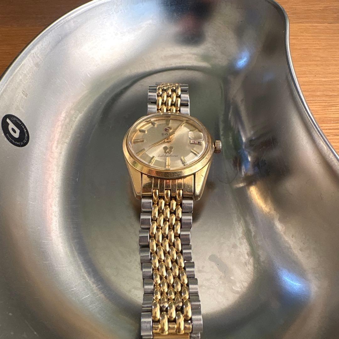 RADO ラドー ゴールド 時計 日付表示 ゴールデンホース自動巻き腕時計