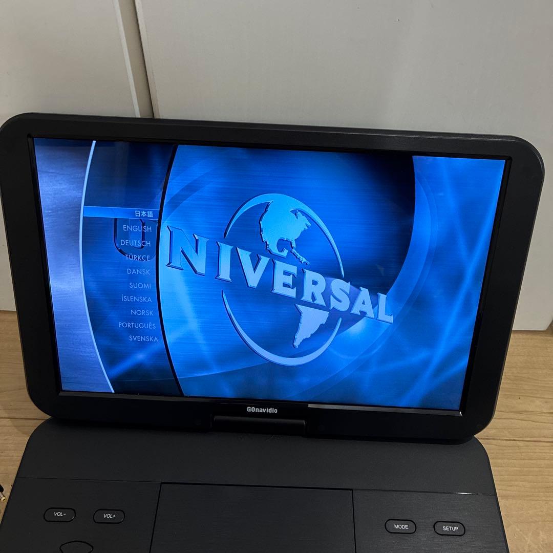 ポータブルブルーレイDVDプレーヤー、15.4インチスクリーン　大画面