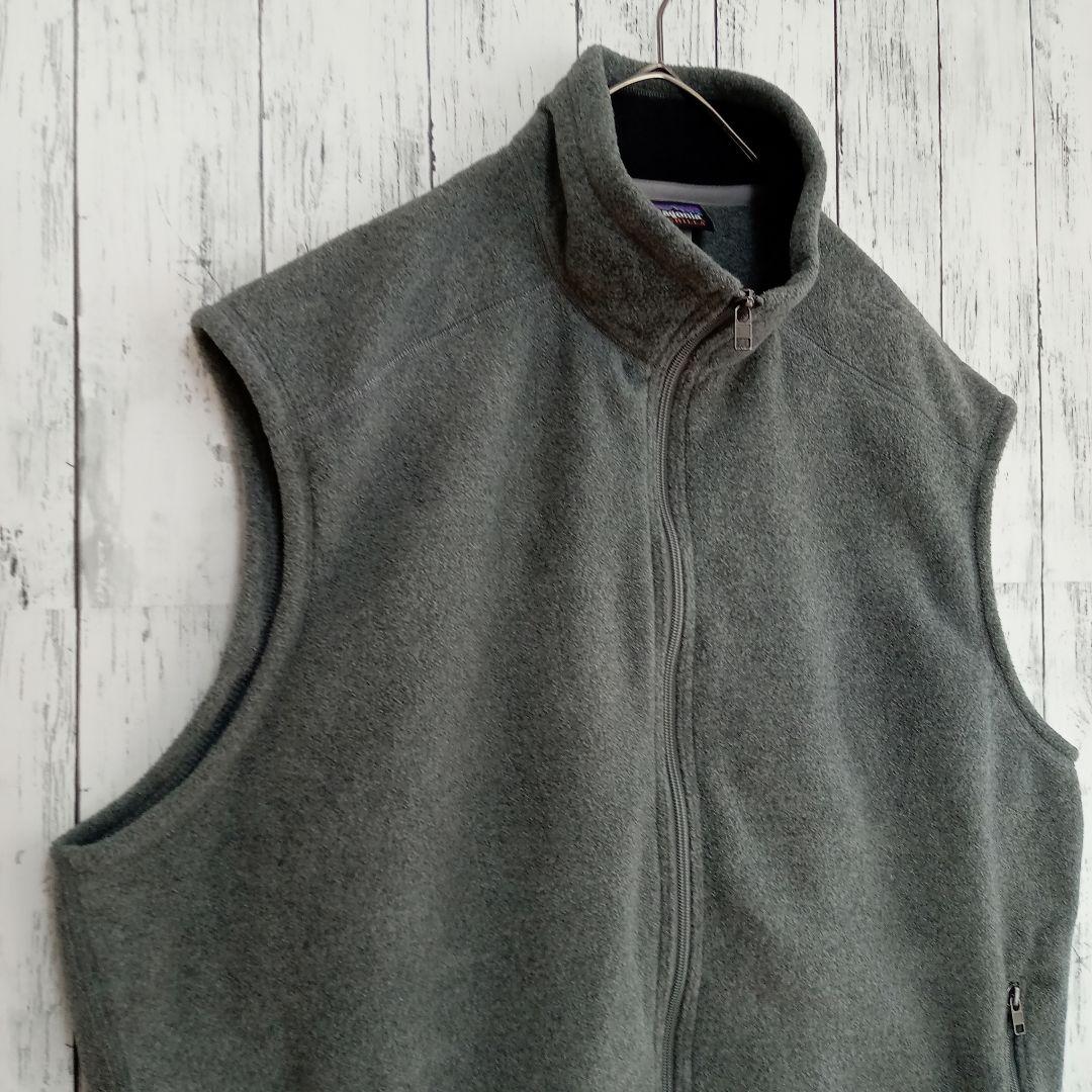 パタゴニア★シンチラベスト XL相当 フリースベスト デッドストック グレー