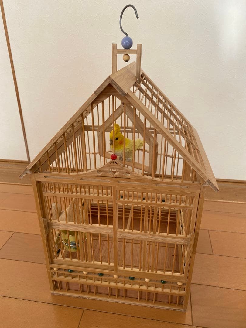 ⭐️限定値下げ　鳥籠　手作り　竹細工　工芸　匠⑤