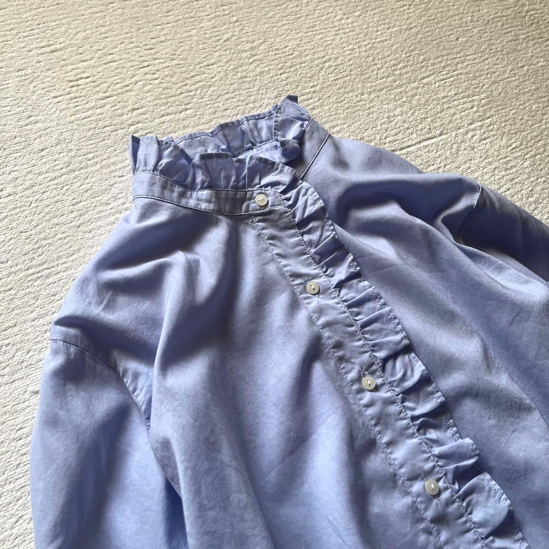 新品未使用 スピック&スパン Spick&Spanフリル シャツ ブラウス