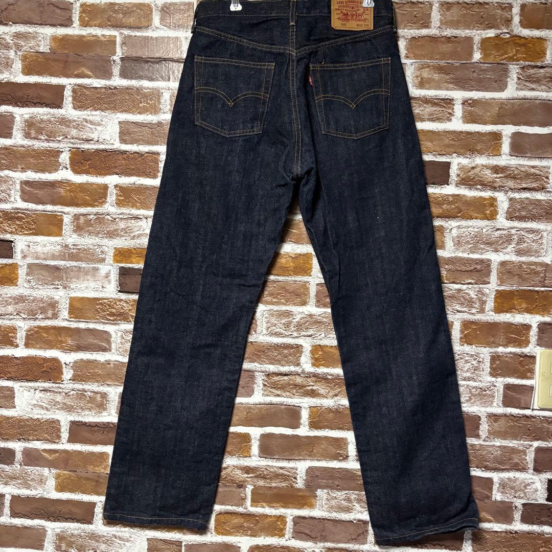 美品　Levis 502 XX W32 赤耳 BIG-E 復刻　セルビッチ　濃紺