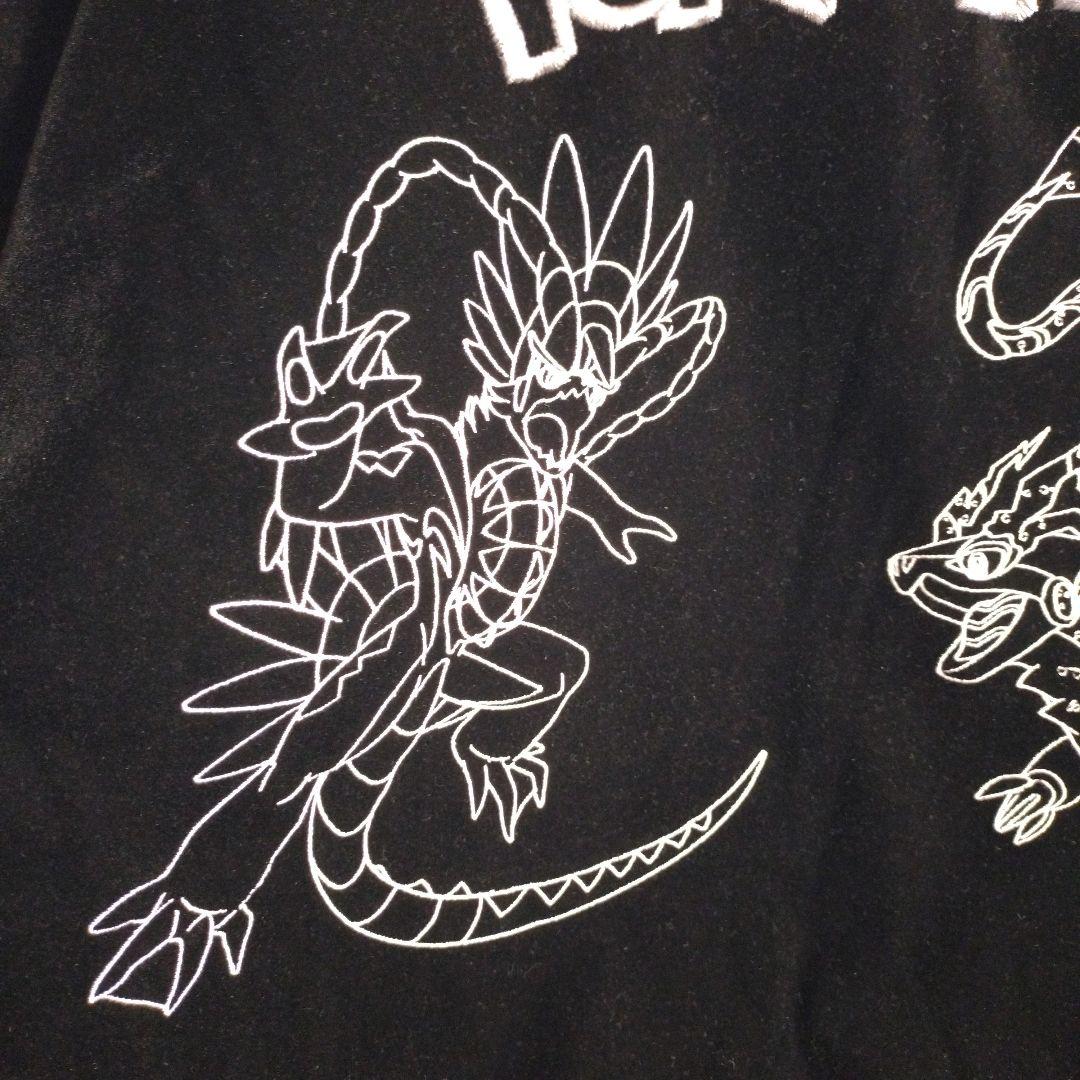 9090★ポケモン コラボ ベロア 総刺繍 中綿 キャラクター スカジャン L