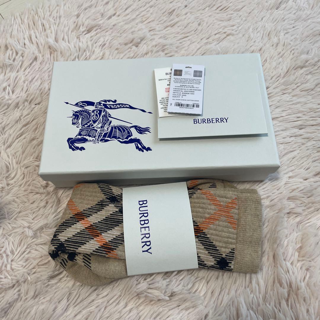 BURBERRY チェック コットンソックス