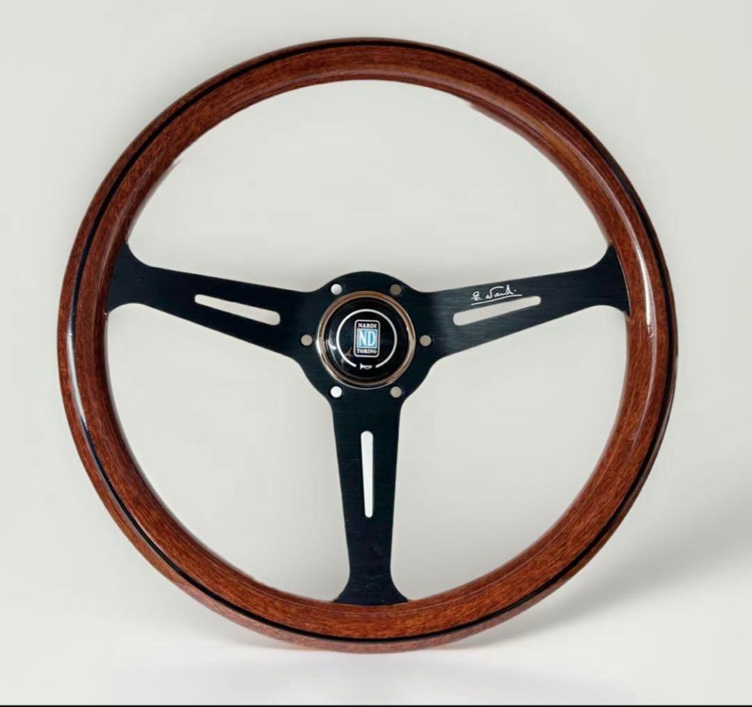 クラシック ウッド ブラックステアリング 14インチ