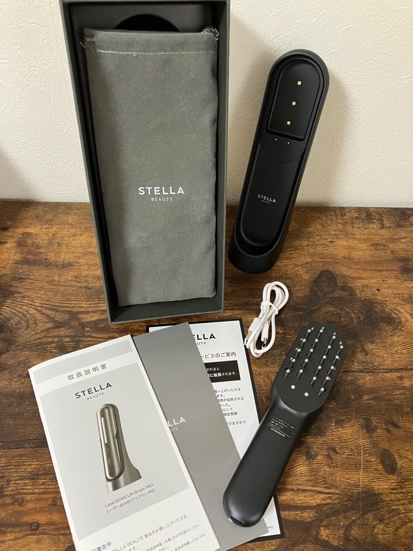 [2回使用 美品]ステラボーテ　レーザー＆EMSリフトブラシPRO ブラック