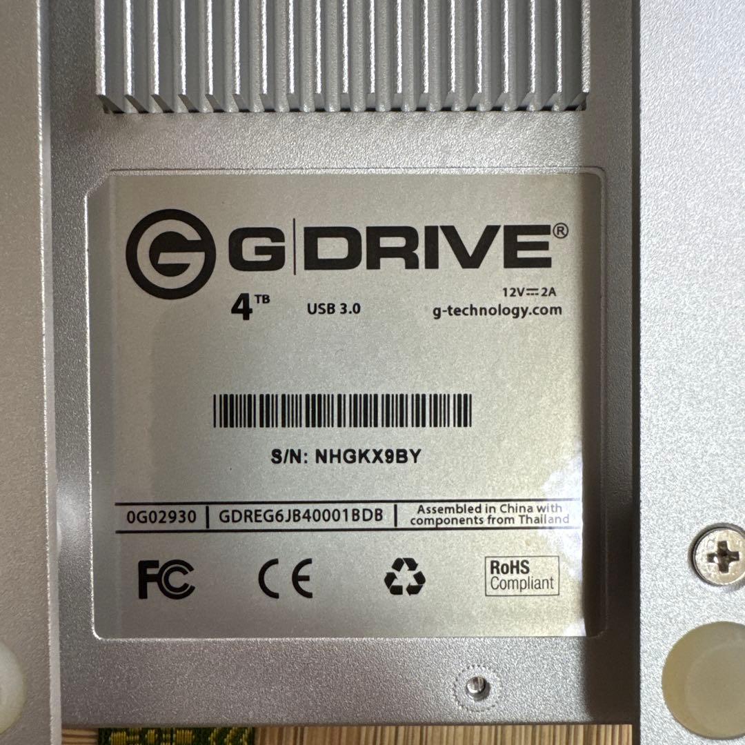 G-DRIVE 4TB 外付けハードディスク USB 3.0