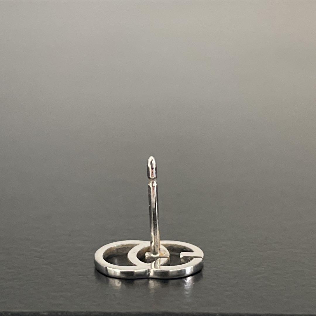 良品　GUCCI グッチGGロゴ シルバー ピアス 片耳用　男女兼用