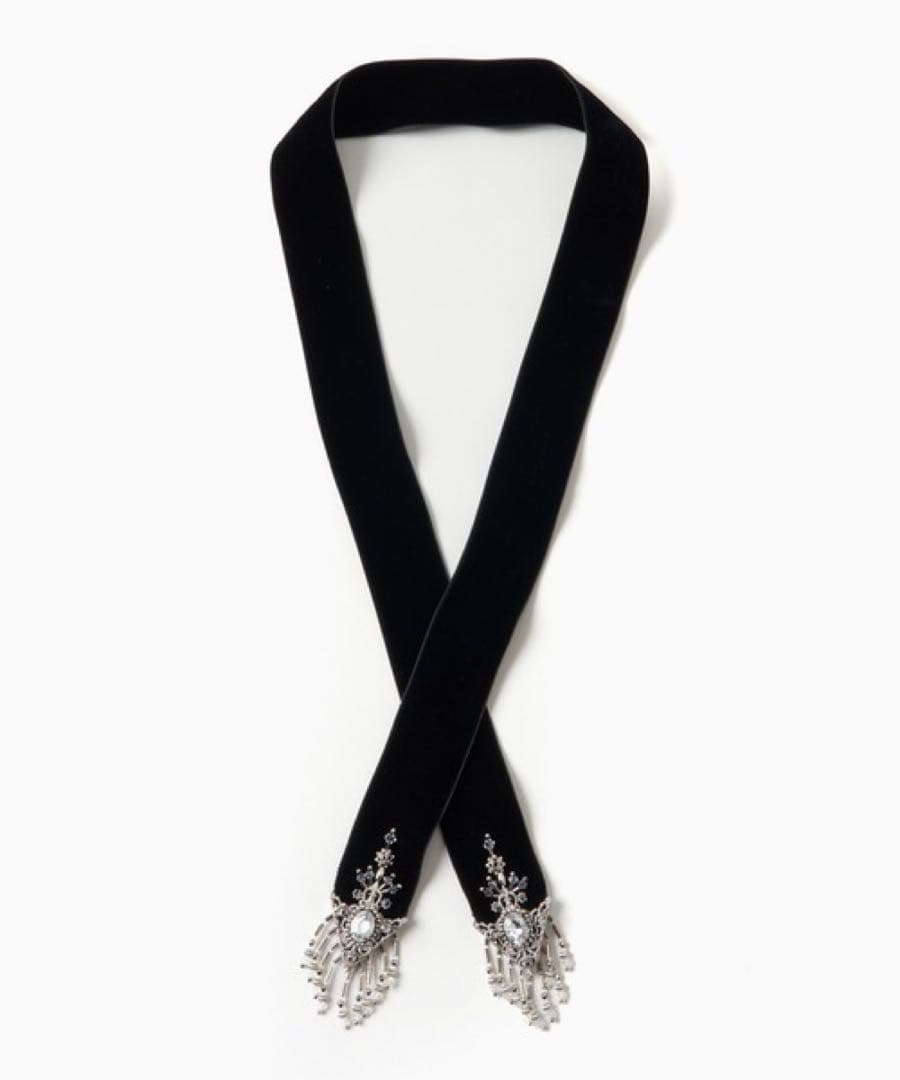 TanakaDaisuke ベルベットリボン　ビジュー　黒 未開封