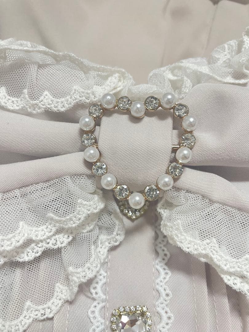 LIZLISA フロントカシュクールBIGリボンセットアップ