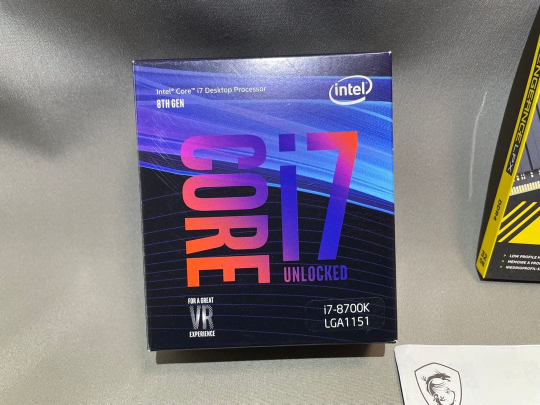 マザーボード Corei7-8700K msi Z370gaming pro CARBONAC