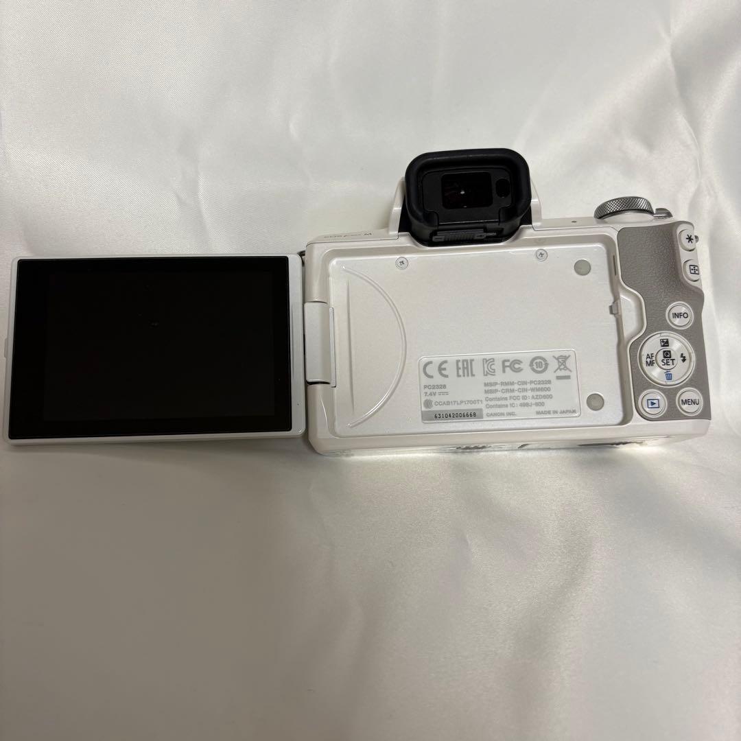 ★美品★Canon EOS ミラーレス一眼 ホワイト レンズ2種付き