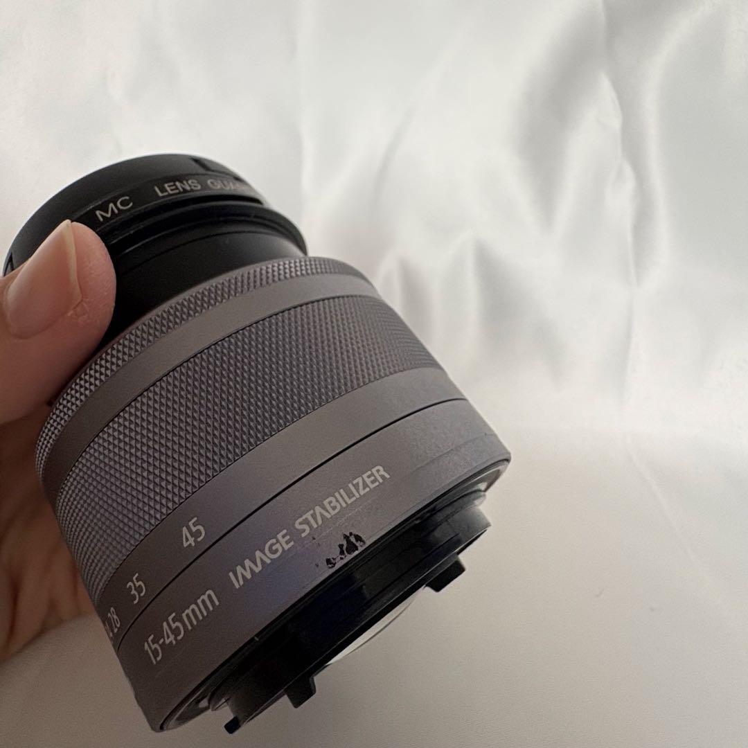 ★美品★Canon EOS ミラーレス一眼 ホワイト レンズ2種付き