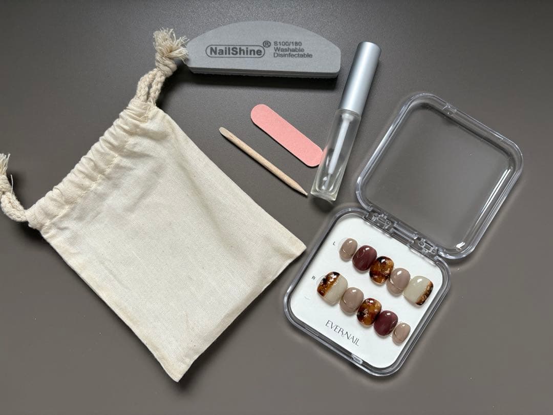 EVERNAIL エバーネイル　Vintage Brown ラウンドショート