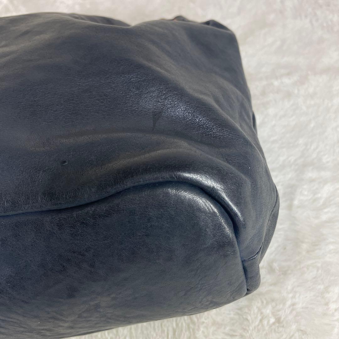 【美品】 MARVELETS マーベレッツ レザー ハンドバッグ ブラック