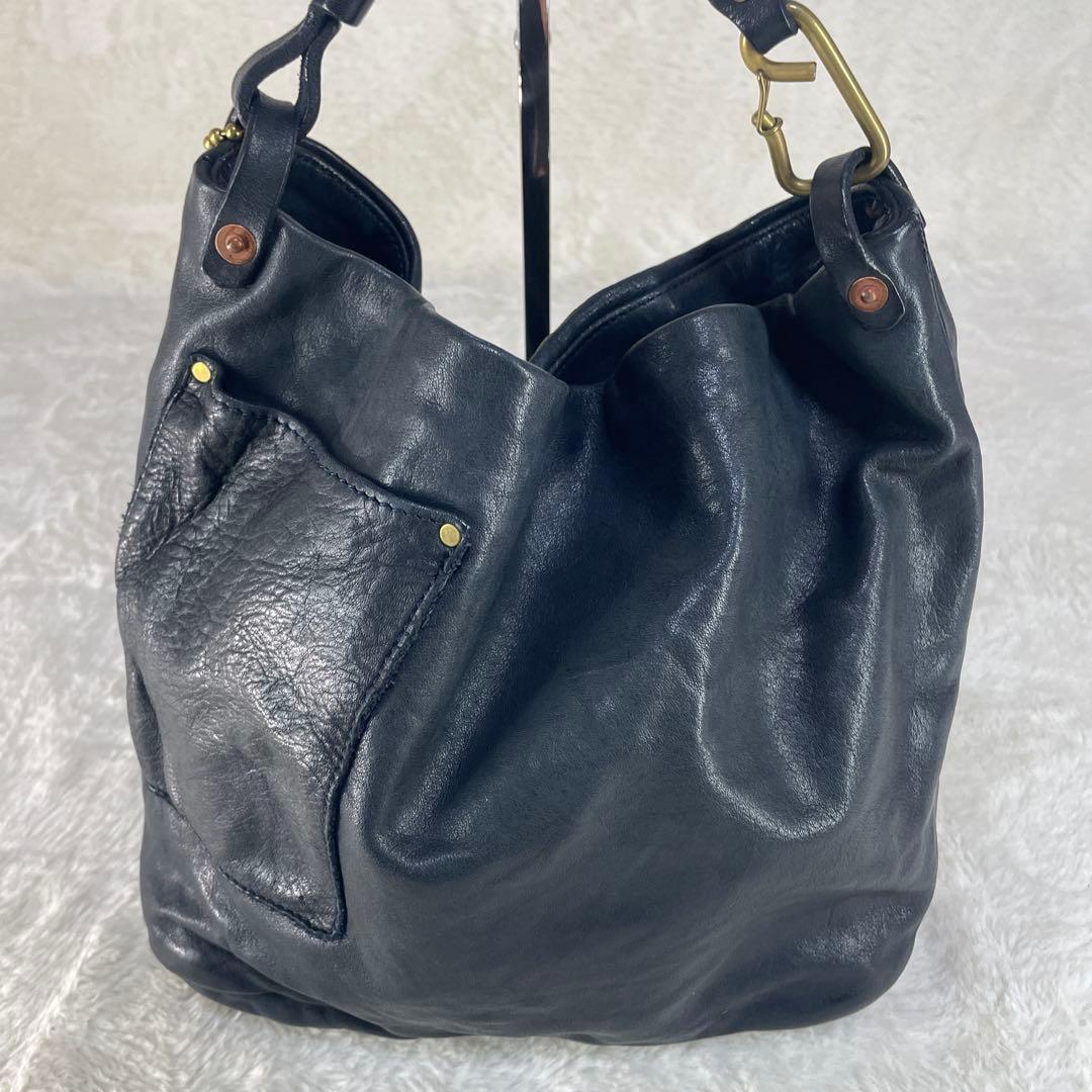 【美品】 MARVELETS マーベレッツ レザー ハンドバッグ ブラック