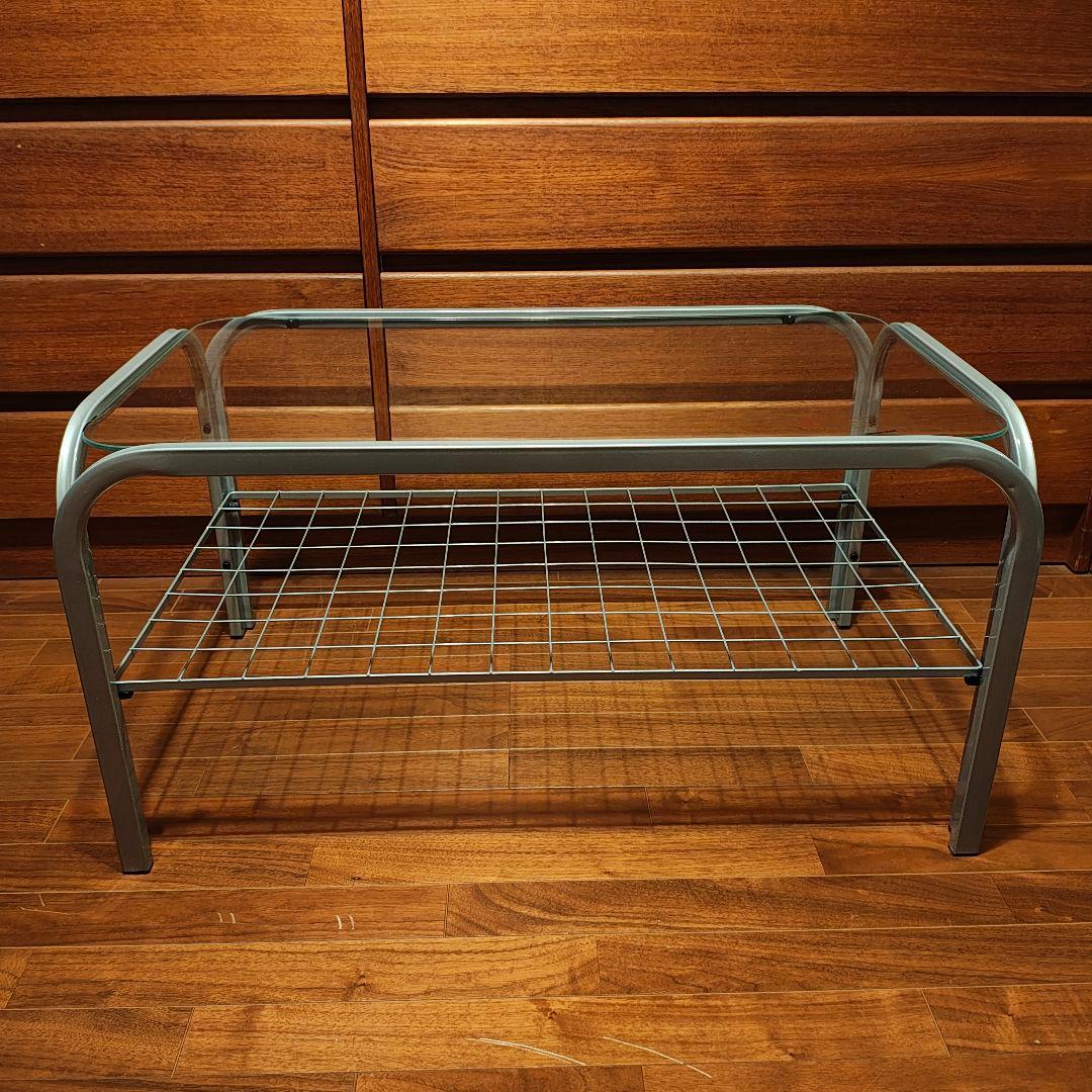 新品 未開封 ガラステーブル 昭和レトロ ミッドセンチュリー