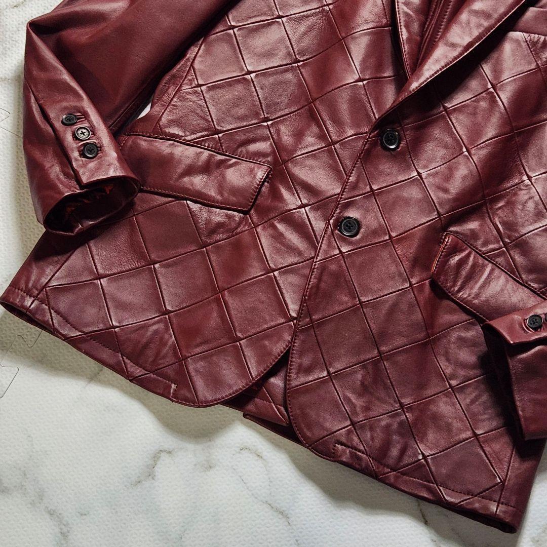 極美品✨L GARNIER 近年モデル レザージャケット キルティング