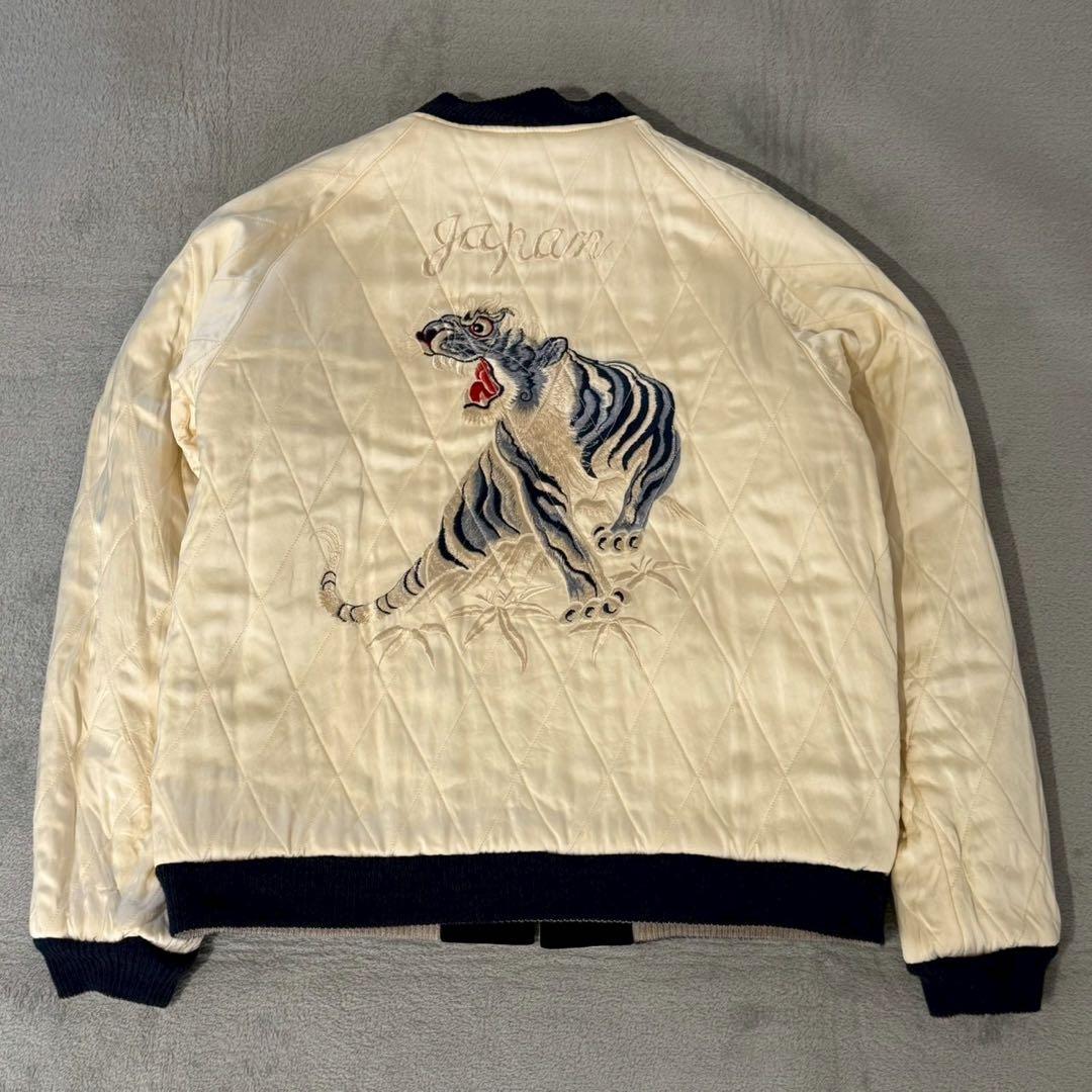 テーラー東洋 スカジャン 別珍 TT14482 港商 白鷲 虎XL相当