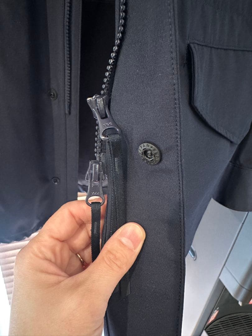 HYKE ネイビーミリタリージャケット