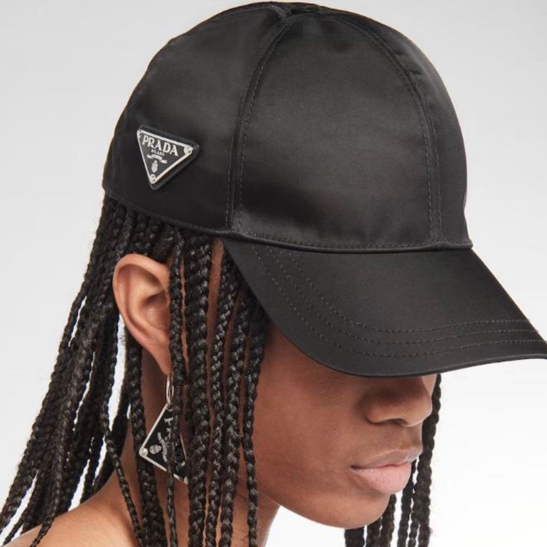 美品 付属品完備 PRADA プラダ Re-Nylon ベースボールキャップ S