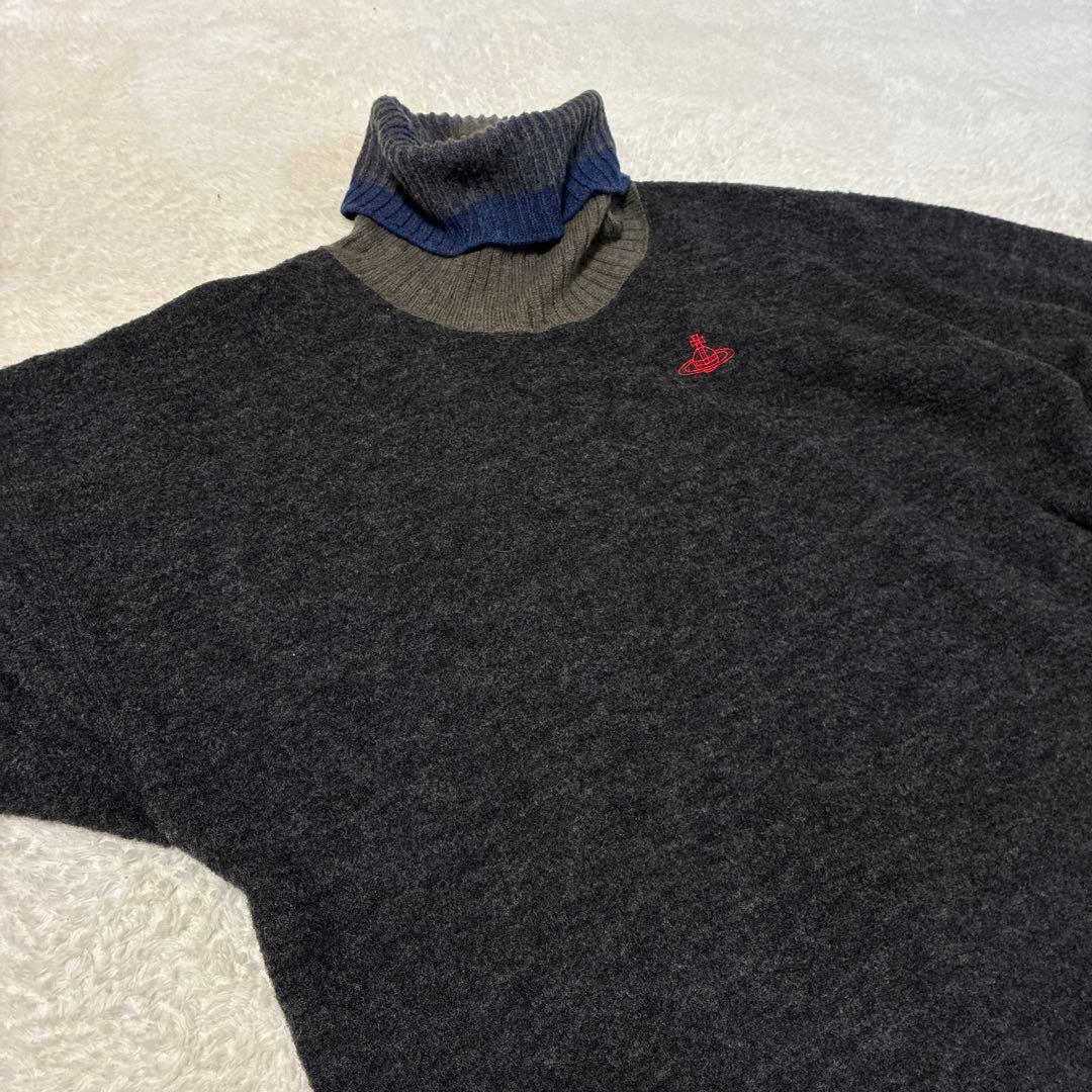 ヴィヴィアンウエストウッド　ニットワンピース　タートルネック　ゆったり