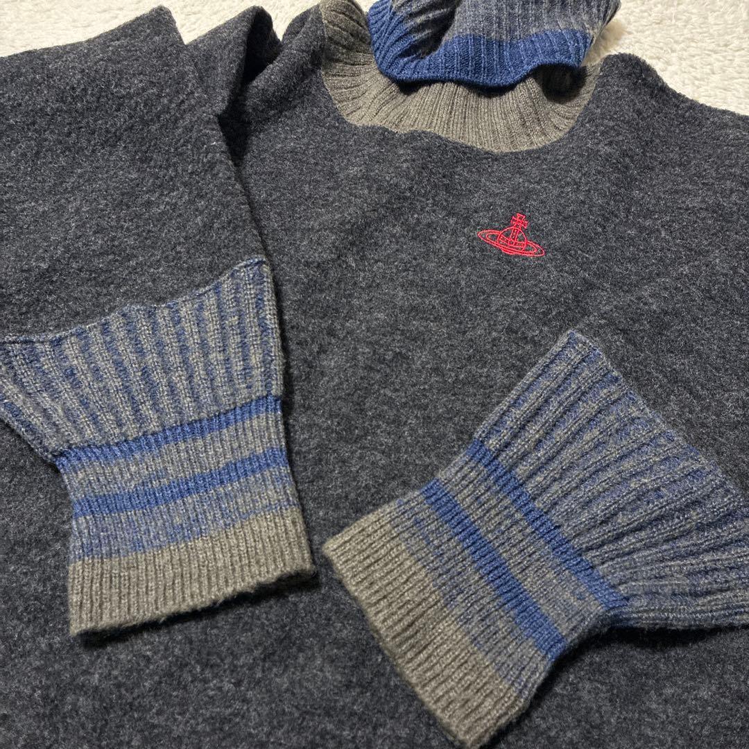 ヴィヴィアンウエストウッド　ニットワンピース　タートルネック　ゆったり