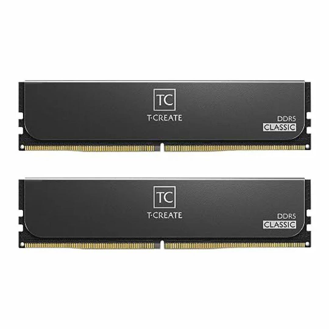 T-CREATE DDR5メモリー32GB×2 白　黒セット
