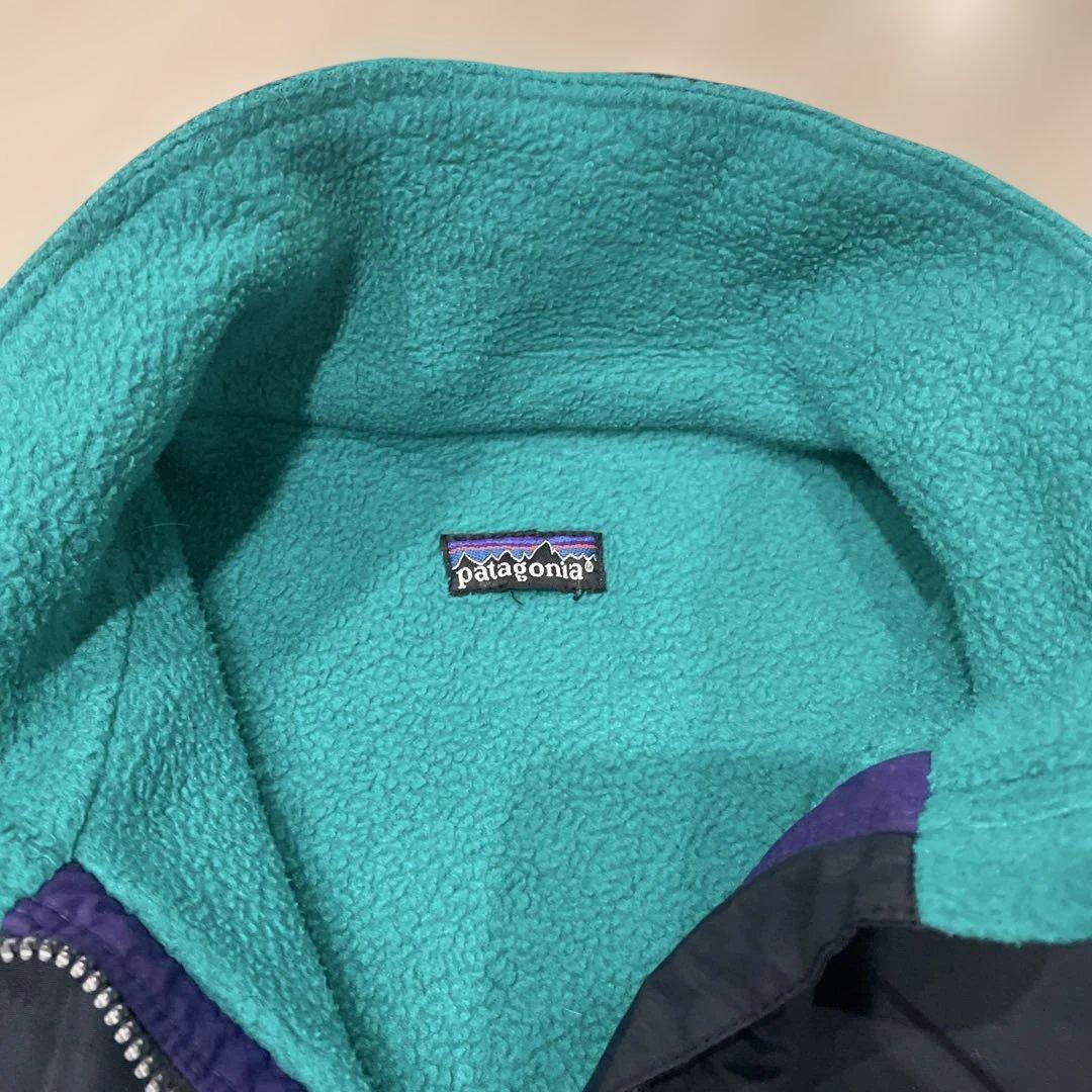 パタゴニア　シェルドシンチラ　USA製　ネイビー×エメラルド M