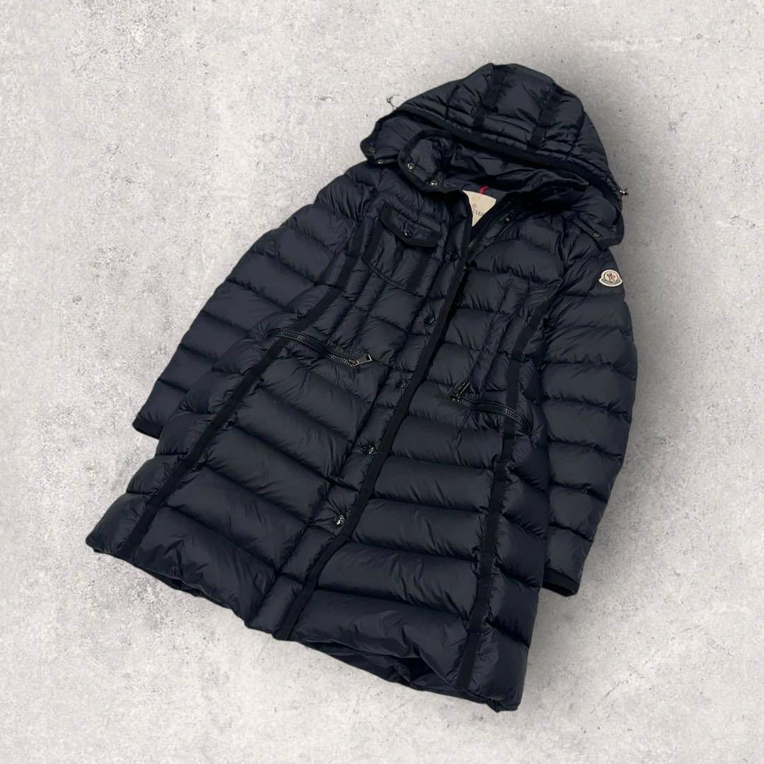 .2015【QR鑑定済・美品】モンクレール　HERMINE ダウンコートAライン