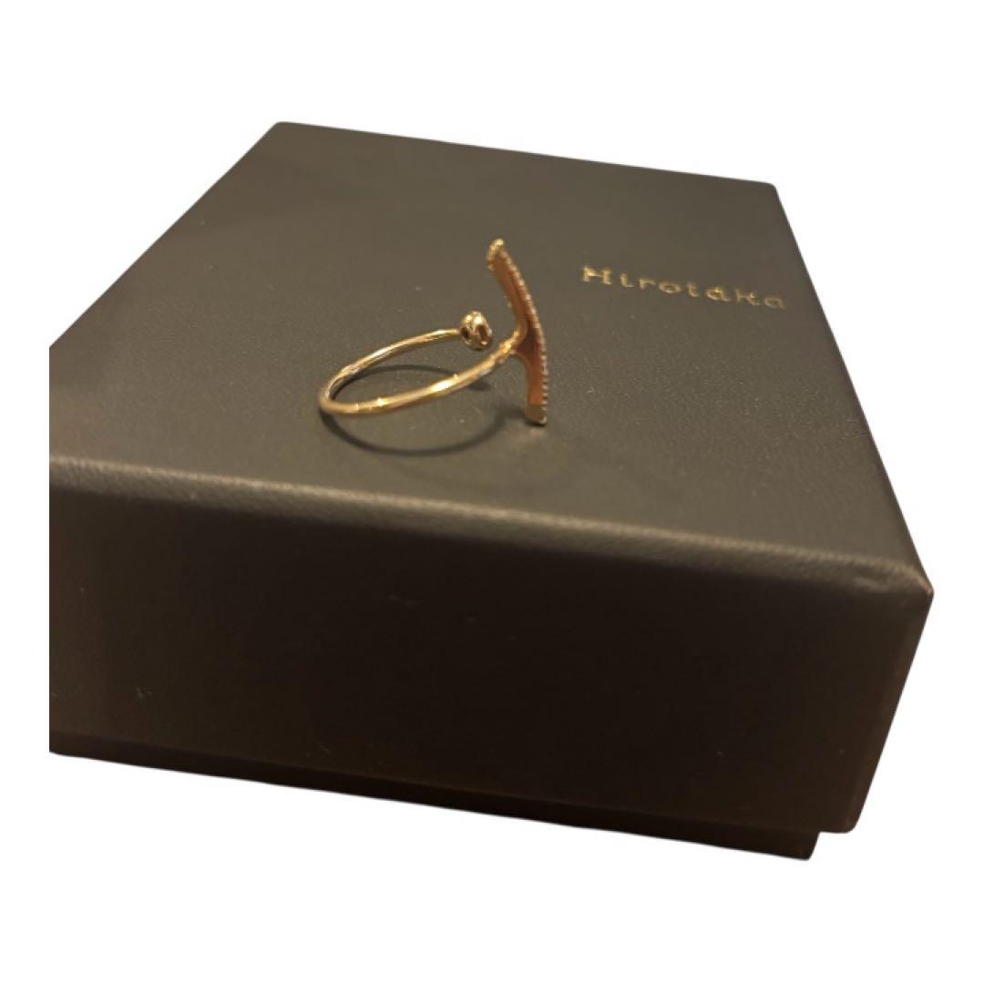 Hirotaka K10 Gossamer ショート ダイヤモンド リング