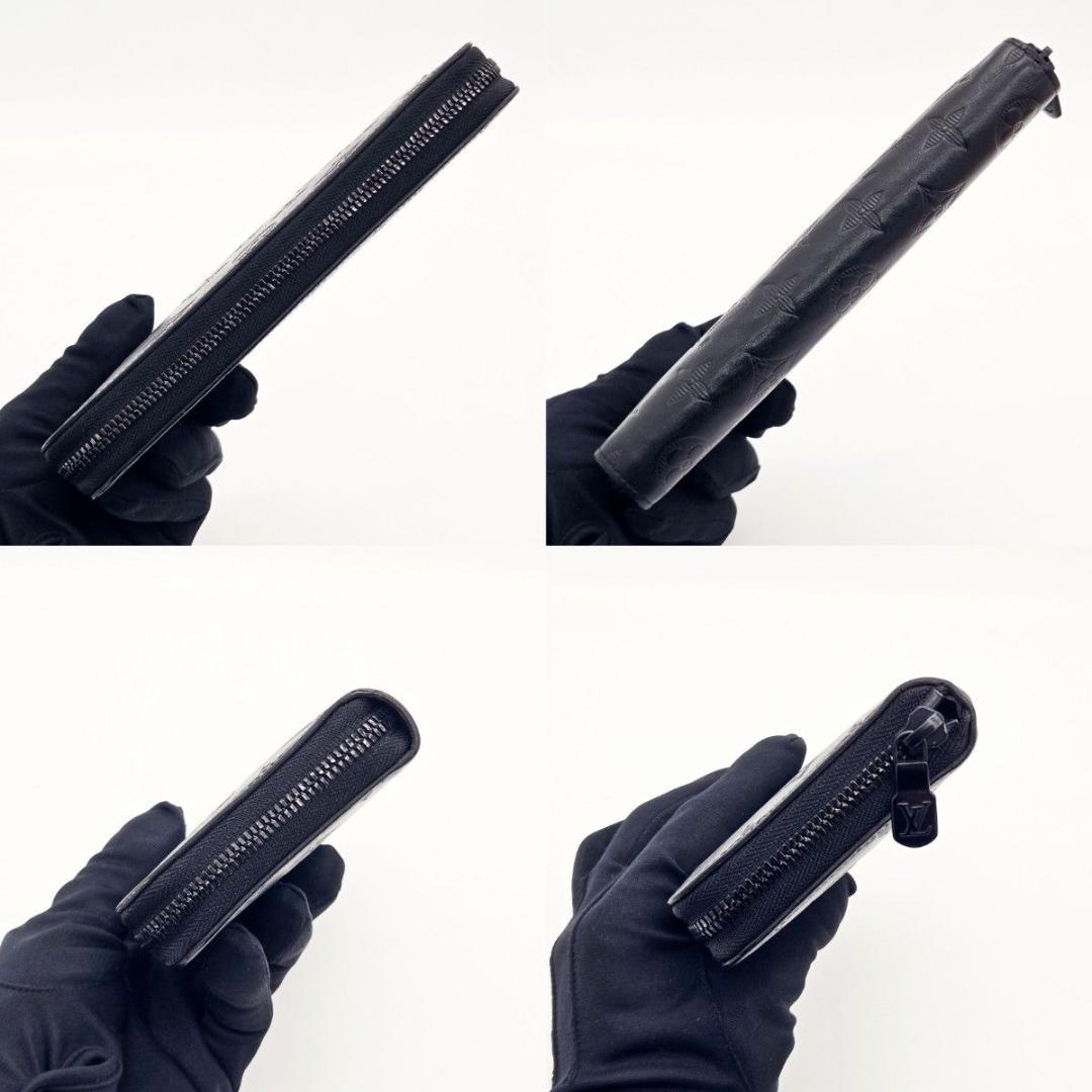 [ICモデル] ヴィトン 長財布 シャドウ ヴェルティカル ブラック A631