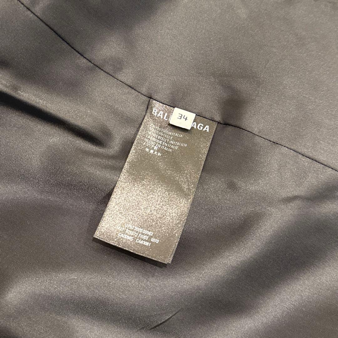 BALENCIAGA ウール オールオーバー コート ロゴ