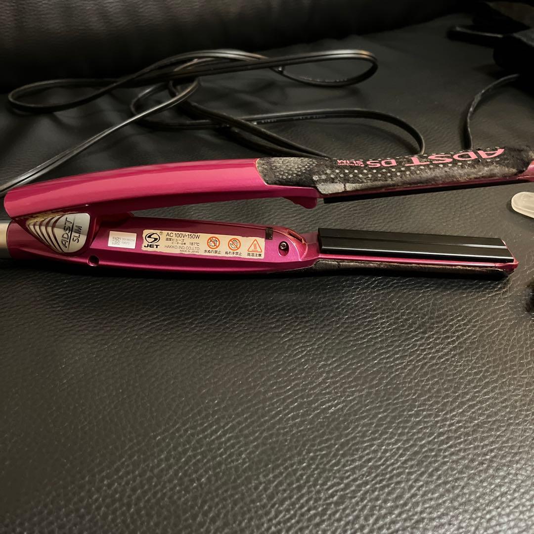 アドストSlim ストレートヘアアイロン ピンク
