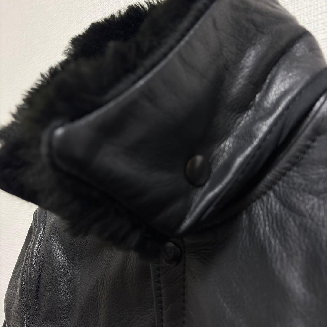 未使用バンソン vanson Gジャン型レザージャケット黒E150 36カスタム