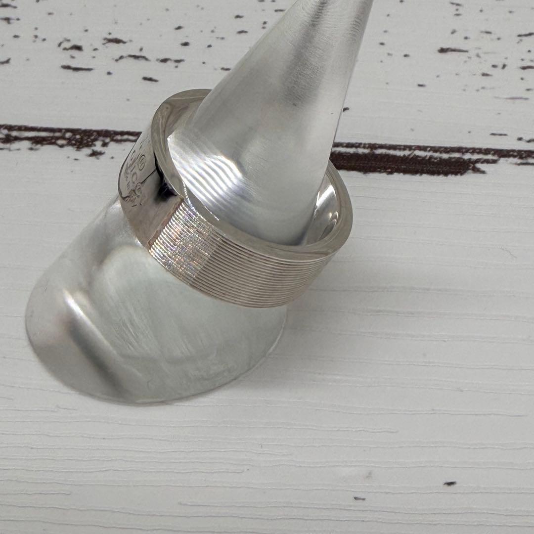 新品・未使用　グッチ　 リブデザイン　リング　925　23号