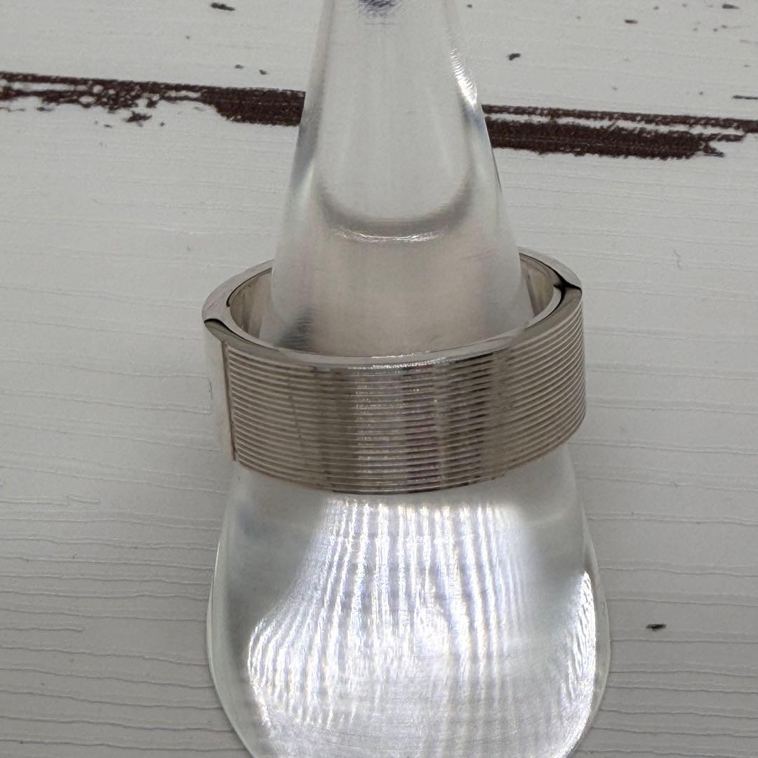 新品・未使用　グッチ　 リブデザイン　リング　925　23号