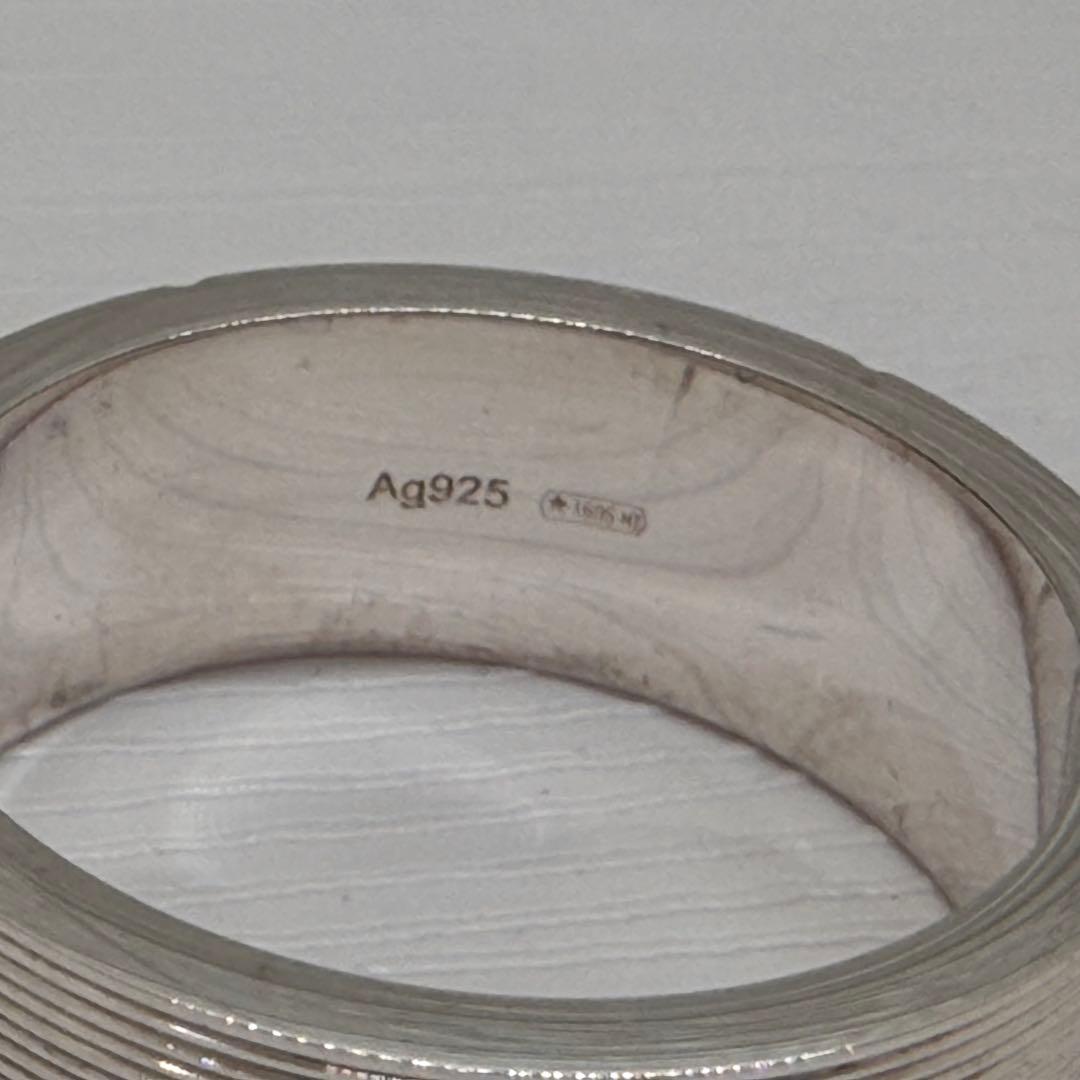 新品・未使用　グッチ　 リブデザイン　リング　925　23号