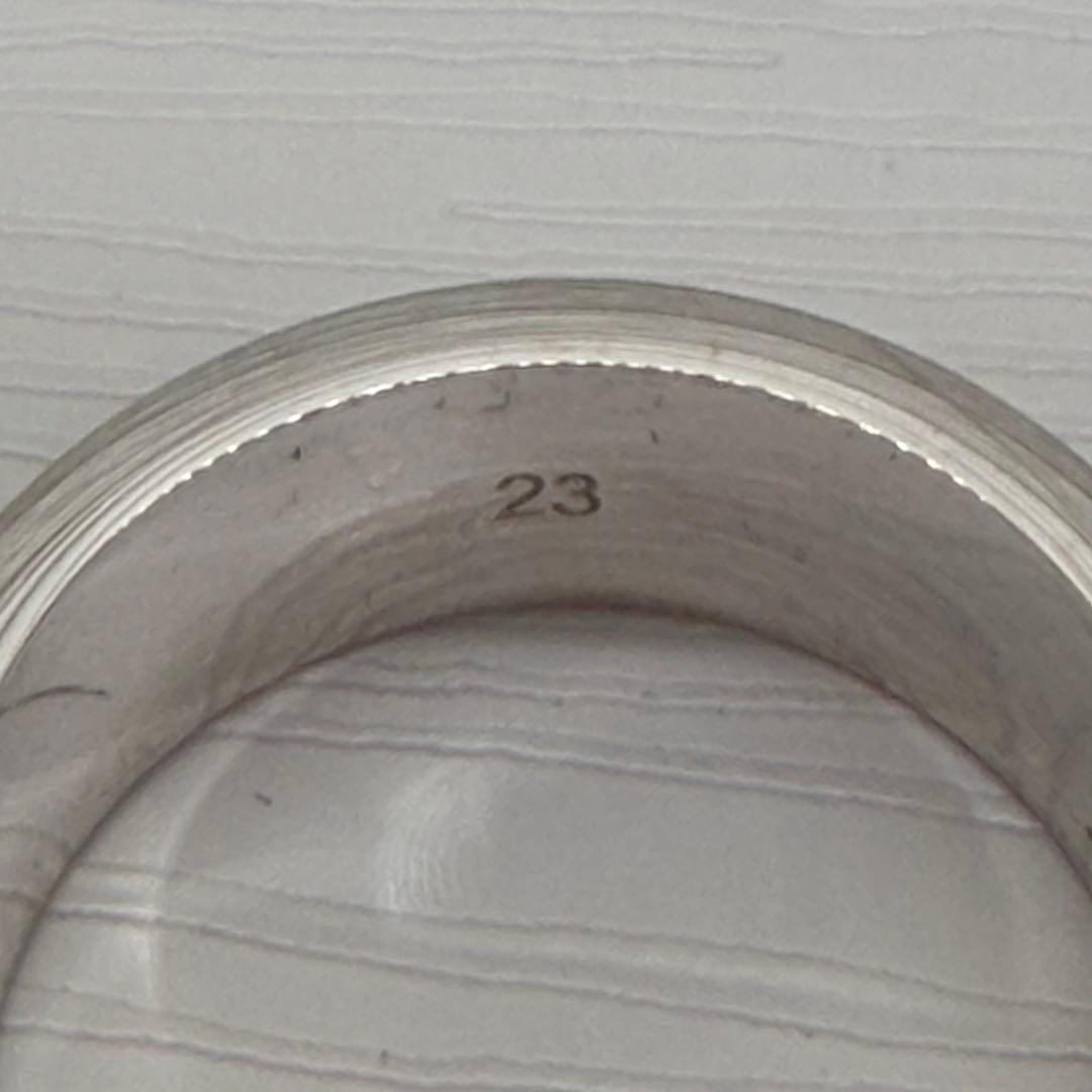 新品・未使用　グッチ　 リブデザイン　リング　925　23号