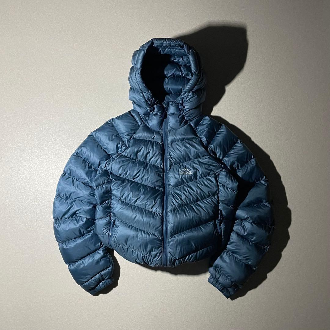 エルエルビーン　アルパインダウンパーカ　クレイターレイク　テックブルー　水色