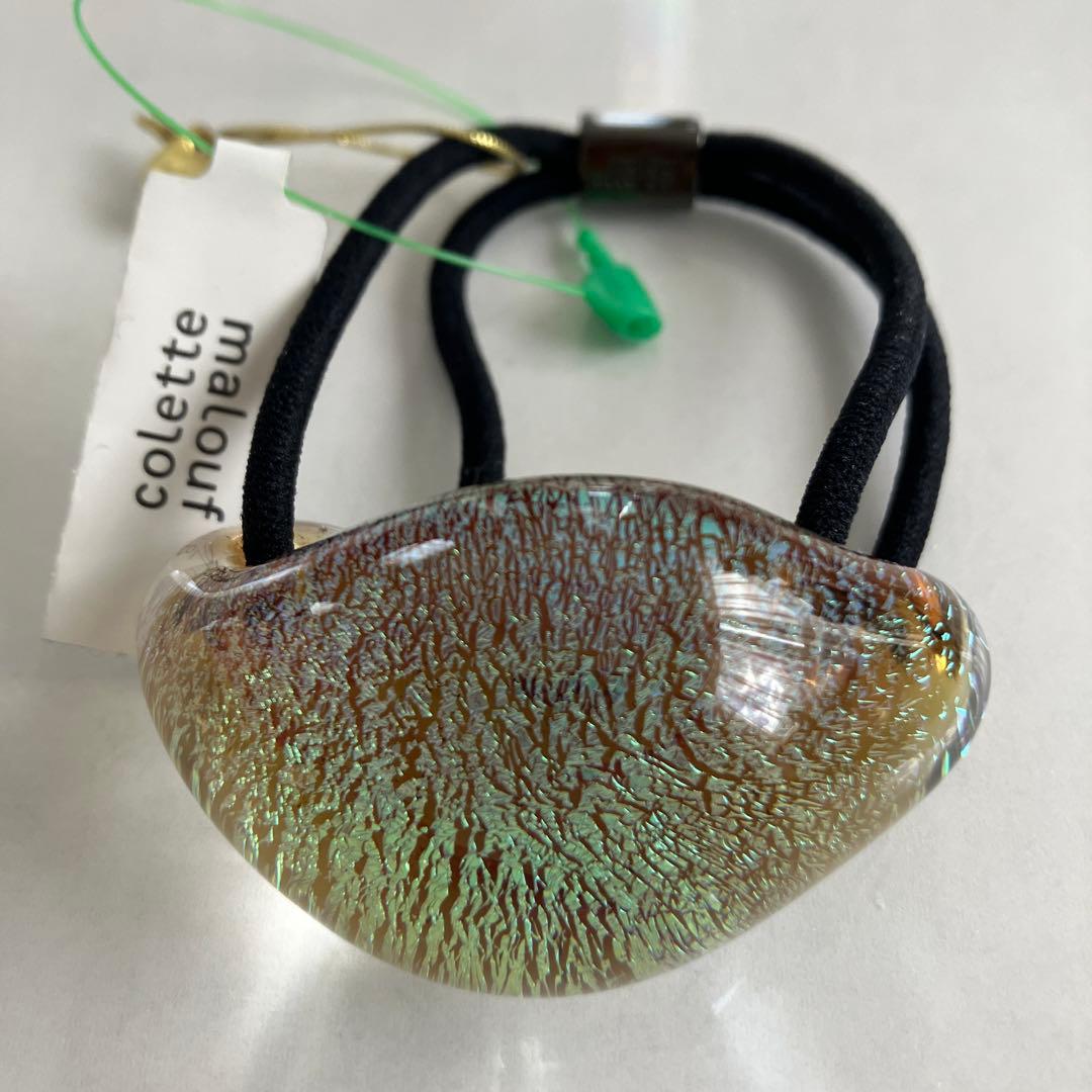 新品未使用コレットマルーフグラスポニーラージガラス製THBT accaヘアゴム