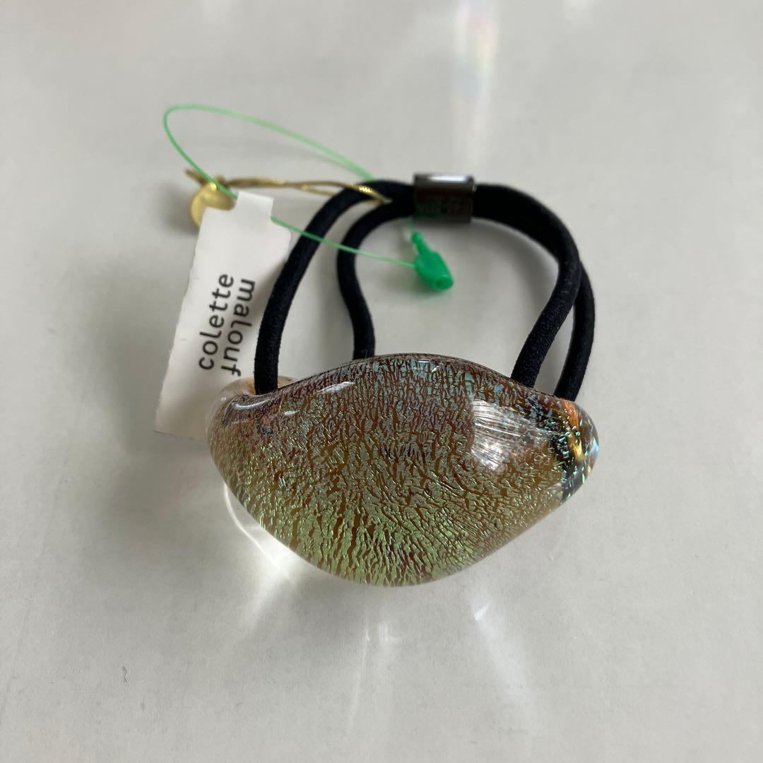 新品未使用コレットマルーフグラスポニーラージガラス製THBT accaヘアゴム