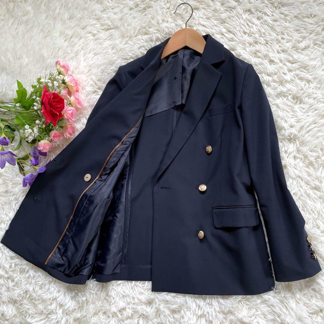 THE SUIT COMPANY 紺ブレダブル金ボタンパンツスーツセットアップ