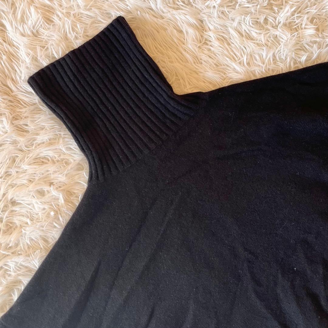 近年✨ ドゥーズィエムクラス クロップドタートルネックプルオーバー 黒 カシミヤ