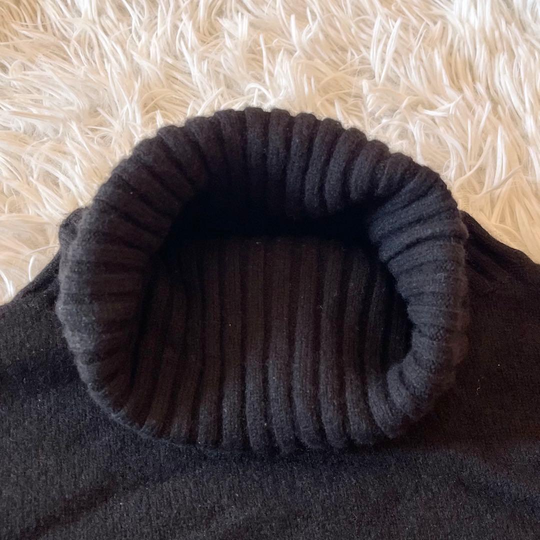 近年✨ ドゥーズィエムクラス クロップドタートルネックプルオーバー 黒 カシミヤ