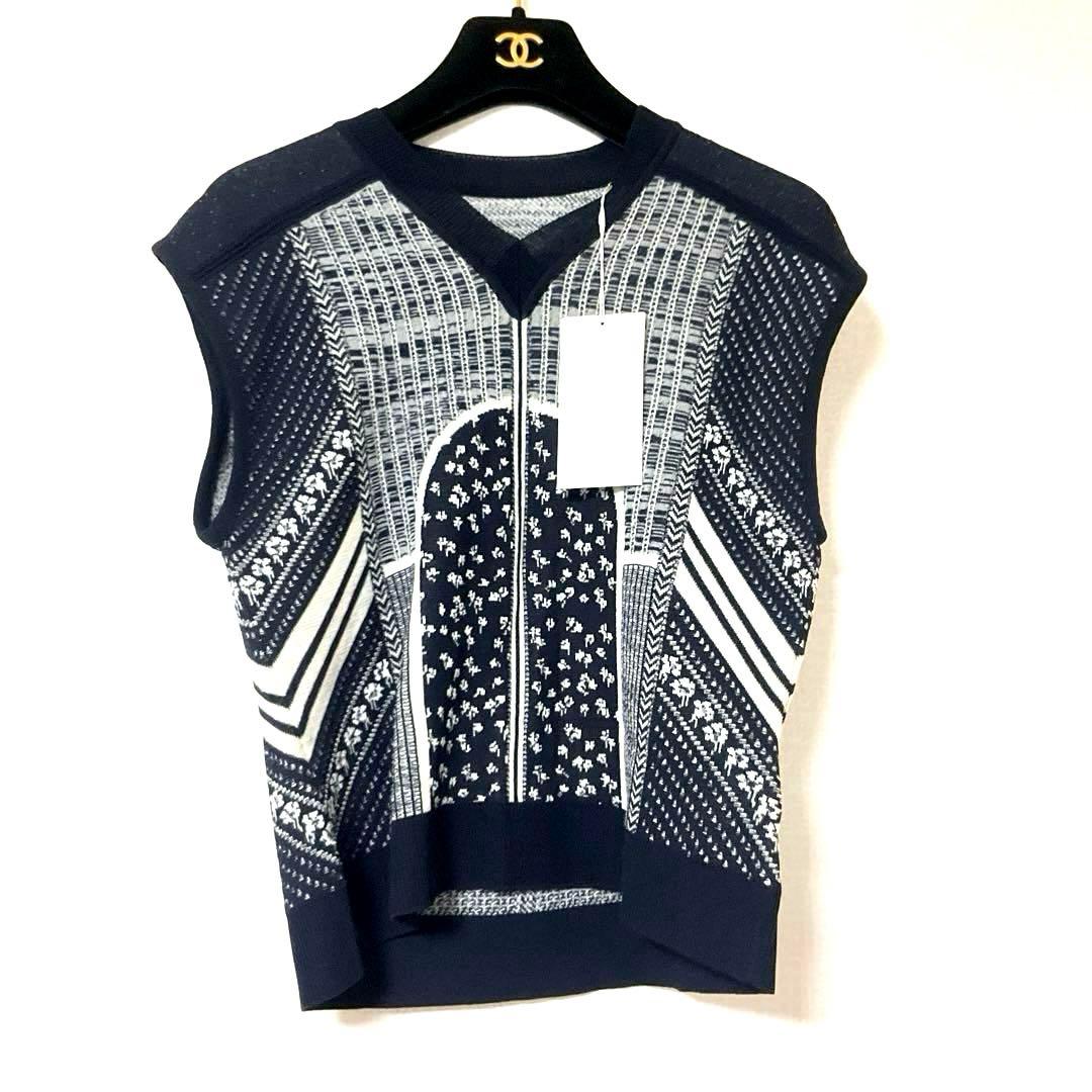 マメクロゴウチ♡ニットトップス新品✨️ネイビー