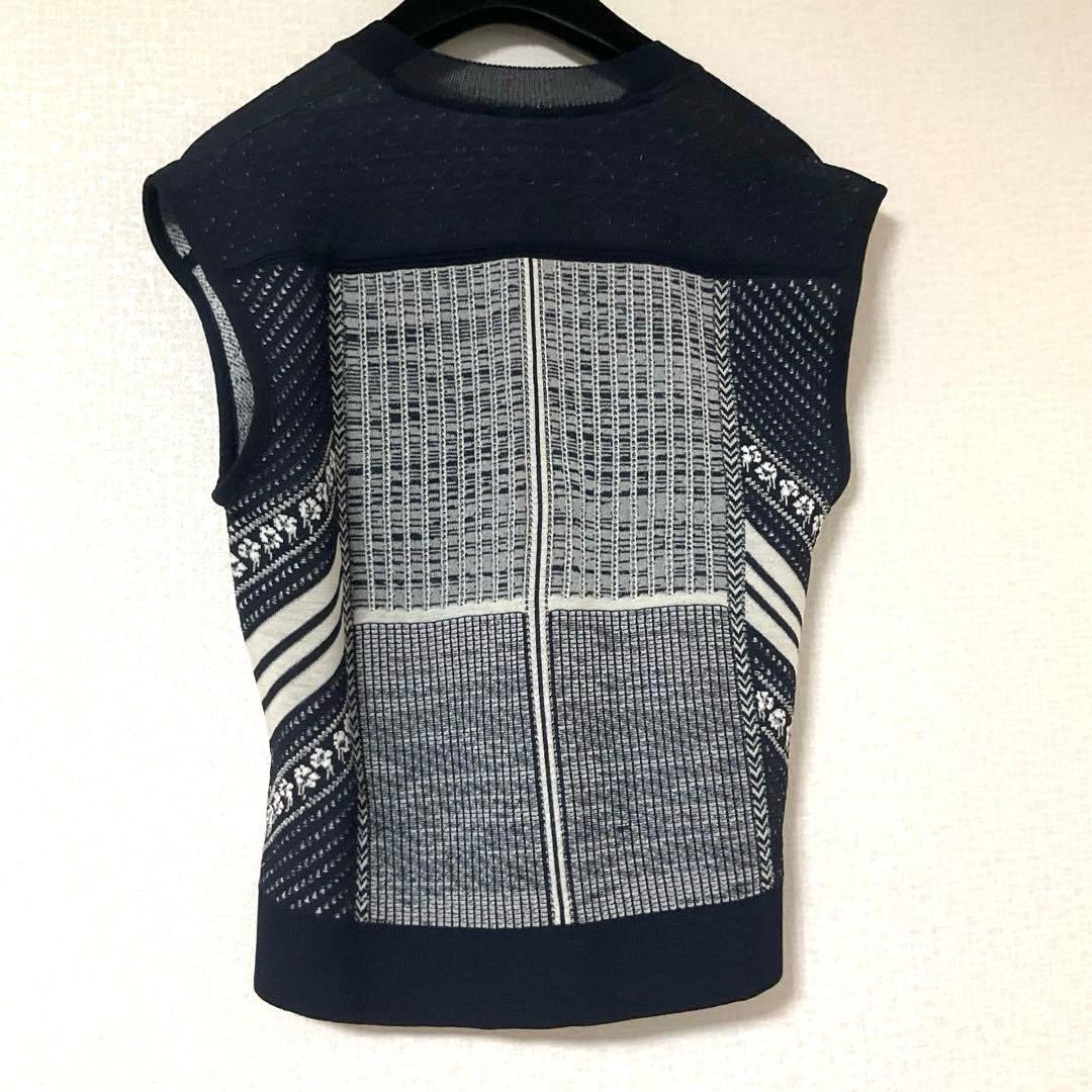 マメクロゴウチ♡ニットトップス新品✨️ネイビー