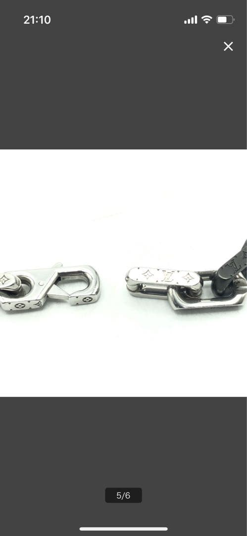 【未使用】ルイヴィトン ネックレス・モノグラム チェーン定価¥155,100